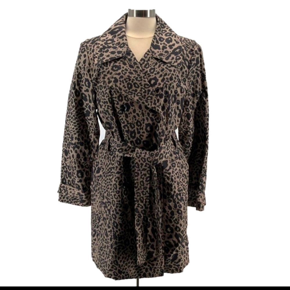 Cheetah Dana Buchman Raincoat NWOT, small